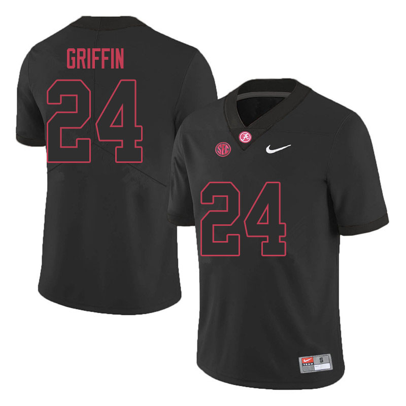 Men #24 Clark Griffin Alabama Crimson Tide College Football Jerseys Sale-Black